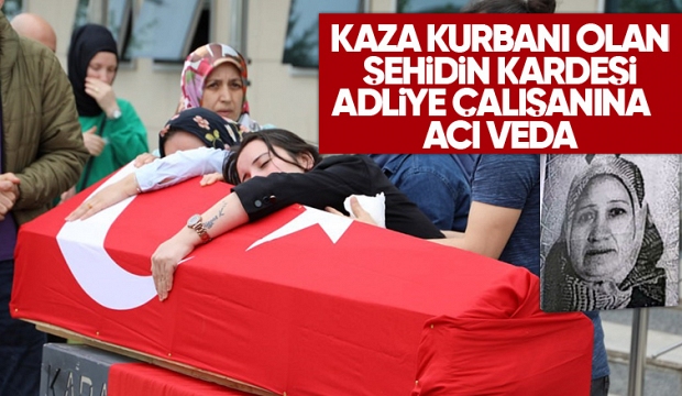 Kazada ölen adliye çalışanı için tören düzenlendi