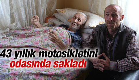 43 Yıllık Motosikletini Odasında Sakladı