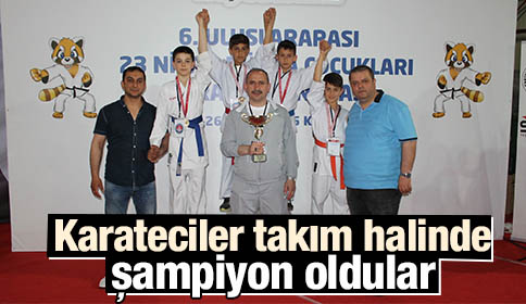 Karateciler Takım Halinde Şampiyon Oldular