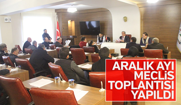 Akyazı Belediyesi Aralık Ayı Meclis Toplantısı Yapıldı