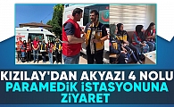 Türk Kızılay Akyazı Şubesi Akyazı 4 Nolu Paramedik İstasyonunu ziyaret etti 