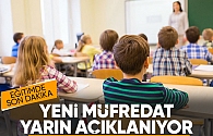 Yusuf Tekin açıkladı: Yeni müfredat yarın kamuoyuyla paylaşılacak