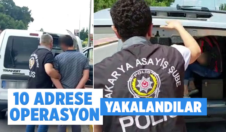 10 ayrı adrese operasyon