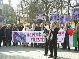 FİLİSTİN'E DESTEK BASIN AÇIKLAMASI