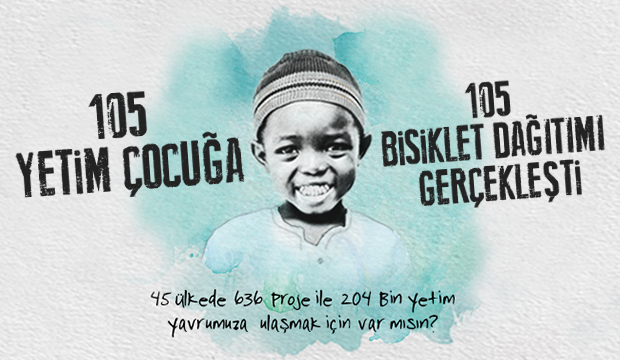 105 Yetim Çocuğa 105 Bisiklet Dağıtımı Gerçekleşti
