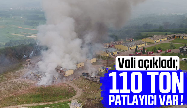 110 ton patlayıcı olduğunu değerlendiriyoruz