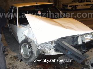 DİKKATSİZLİK KAZA GETİRDİ