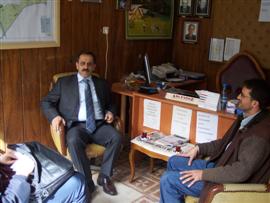 BAŞKAN YAZICI MUSTAFA AYDIN'I ZİYARET ETTİ