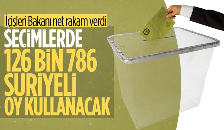 126 bin 786 Suriyeli oy kullanacak