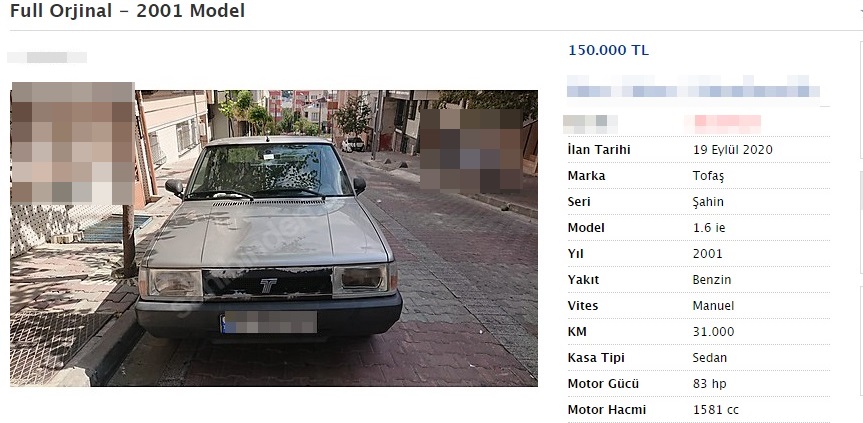 150 bin liralık Şahin