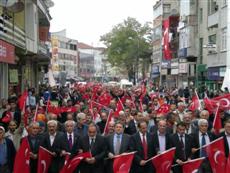 Teröre Lanet Yürüyüşü