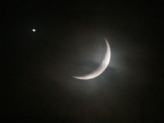 AY YILDIZ GÖK YÜZÜNDE