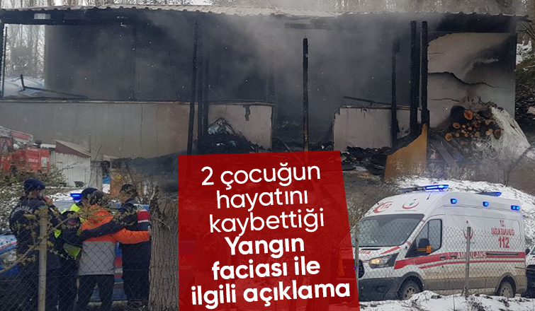 2 çocuğun hayatını kaybettiği yangınla ilgili Valilikten açıklama