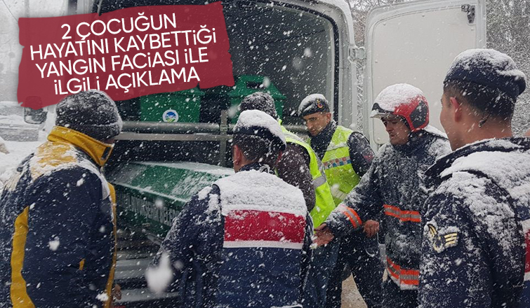 2 çocuğun hayatını kaybettiği yangınla ilgili Valilikten açıklama