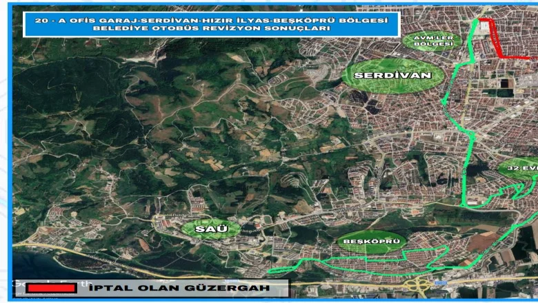 20-A hattında yeni düzenleme: Kalkış noktası değişti, seferler arttı