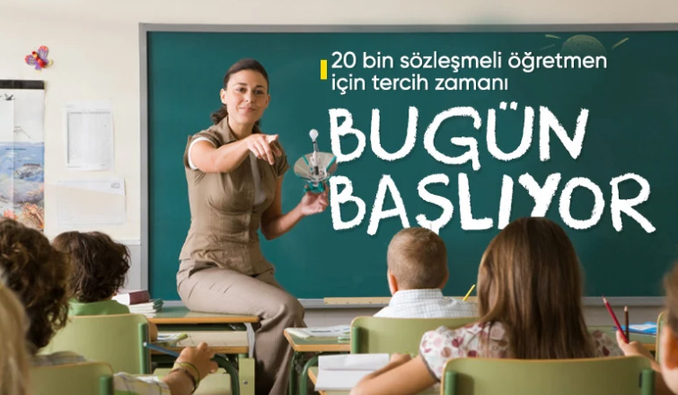 20 bin öğretmen için tercih süreci başlıyor