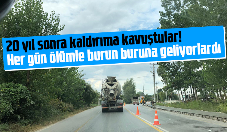 20 yıllık kaldırım sorununu büyükşehir çözdü