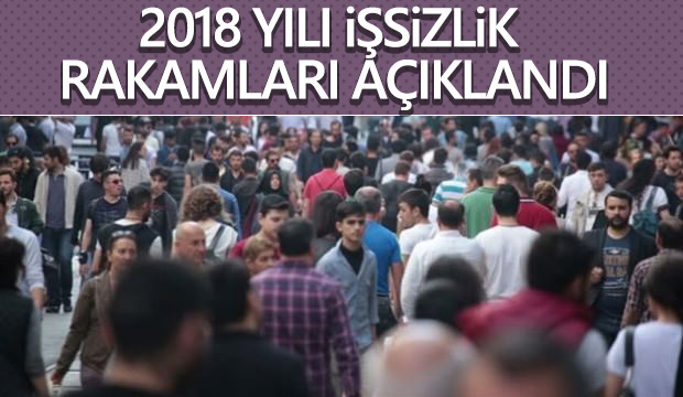 2018 yılı işsizlik rakamları açıklandı