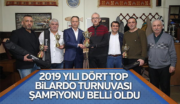 2019 YILI DÖRT TOP BİLARDO TURNUVASI ŞAMPİYONU BELLİ OLDU