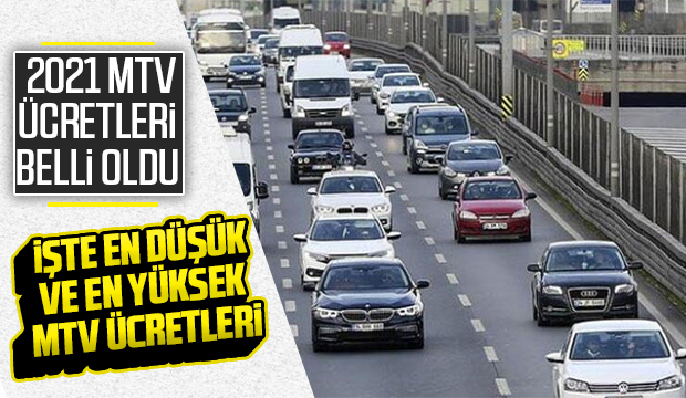 2021 Motorlu Taşıtlar Vergisi (MTV) tutarı belli oldu
