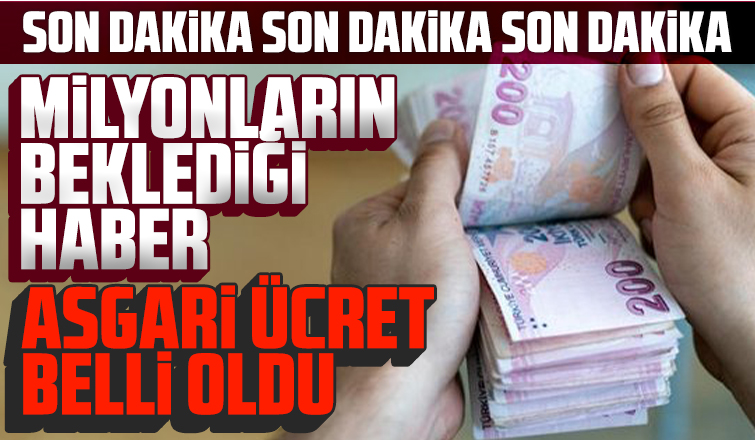 2021 yılı asgari ücret rakamı belli oldu