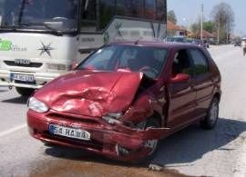 TRAFİK KAZASI 4 YARALI