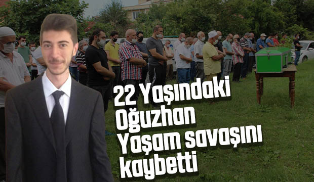 22 yaşındaki Oğuzhan'a acı veda