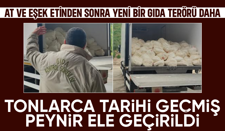 23 ton tarihi geçmiş lor peyniri ele geçirildi
