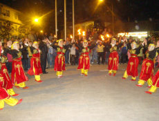 Akyazı'da Fener Alayı Yürüyüşü Yaptılar