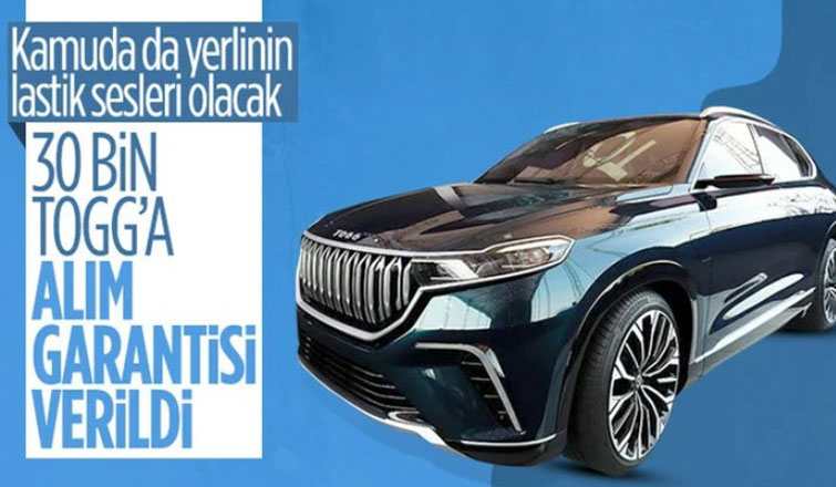 30 bin Togg kamu kurumlarının hizmetinde olacak