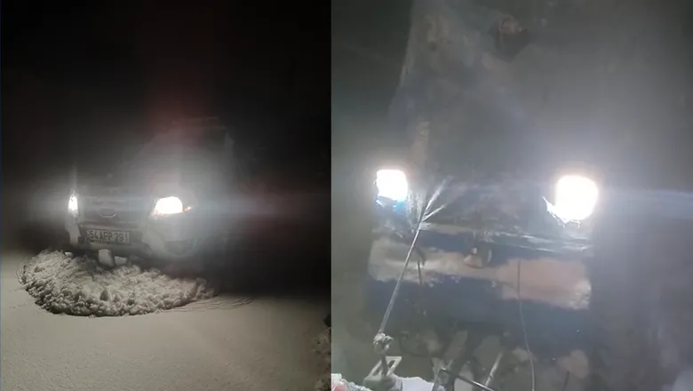 4 kişi yaylada mahsur kaldı, imdatlarına off road ekibi yetişti