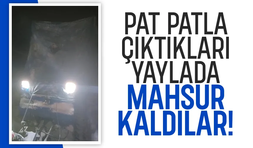 4 kişi yaylada mahsur kaldı, imdatlarına off road ekibi yetişti