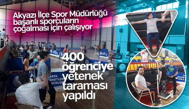 400 öğrenciye yetenek tarama testi yapıldı
