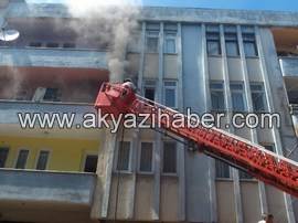 HAYAT HASTANESİ KARŞISINDA YANGIN