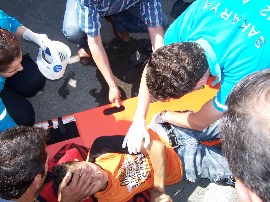 BELEDİYE ÖNÜNDE KAZA