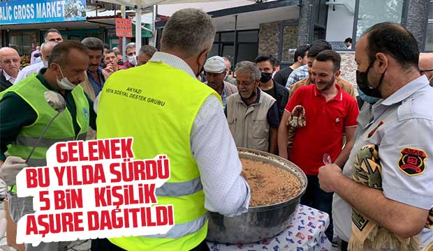 5 bin kişilik aşure dağıtıldı