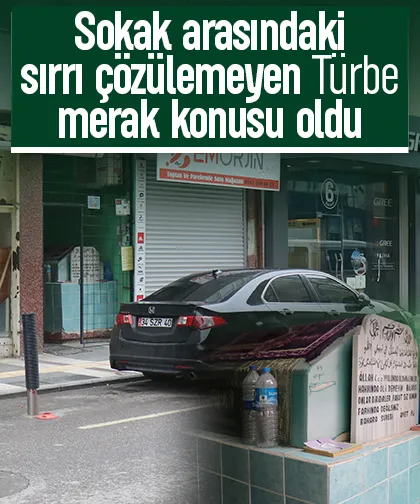 5 katlı apartmanın zeminindeki türbe merak konusu oldu