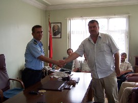 YENİ EMNİYET MÜDÜRÜNE ZİYARET