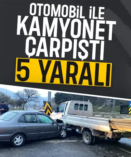54 plakalı araç kazaya karıştı: 5 yaralı