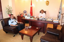 EMNİYET MÜDÜRÜNDEN BELEDİYEYE ZİYARET