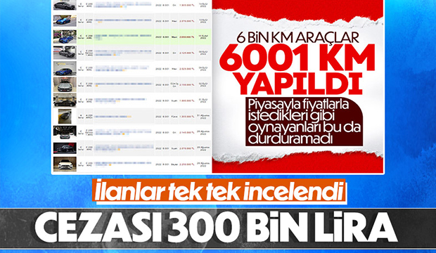 6 bin kilometre kuralını aşanlara ceza kesecek