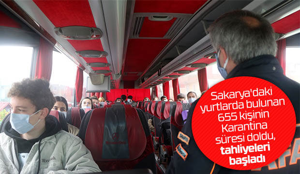 655 Kişinin tahliye işlemleri başladı