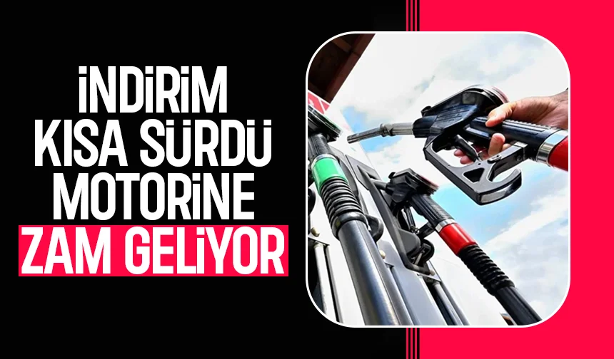 7 lira indirim yapılmıştı, motorine zam geliyor