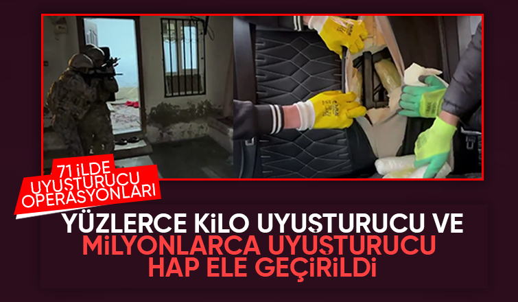 71 ilde uyuşturucu operasyonu