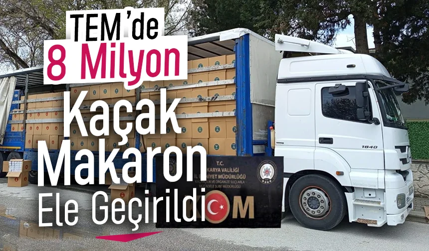 8 milyon boş makaron ele geçirildi