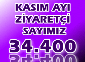 KASIM AYI 34400 ZİYARETÇİ