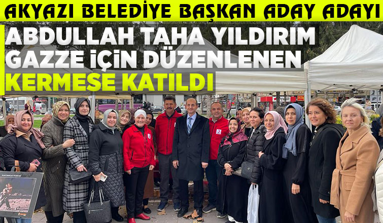 Abdullah Taha Yıldırım dan Gazze için yardım kermesine destek