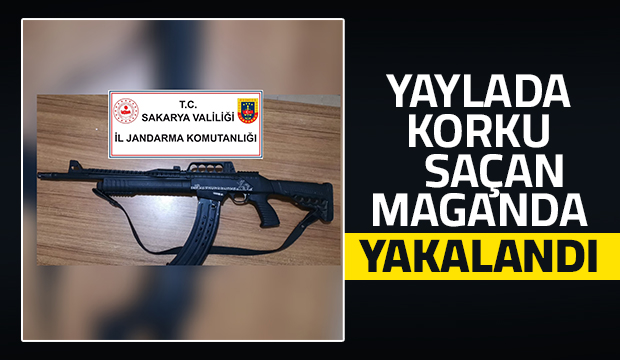 Acelle'de havaya ateş açan maganda yakalandı