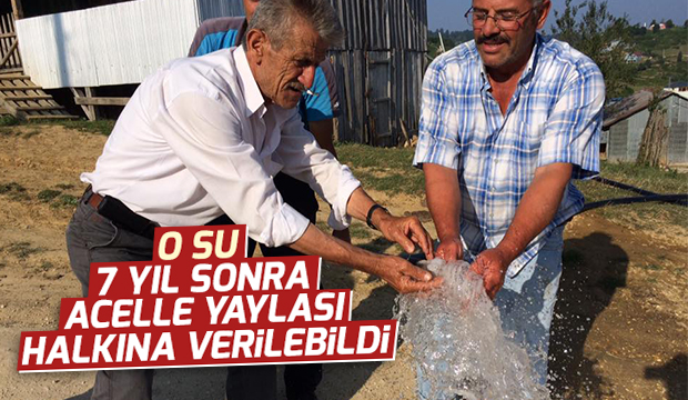 Acelle Yaylasında Su Sevinci