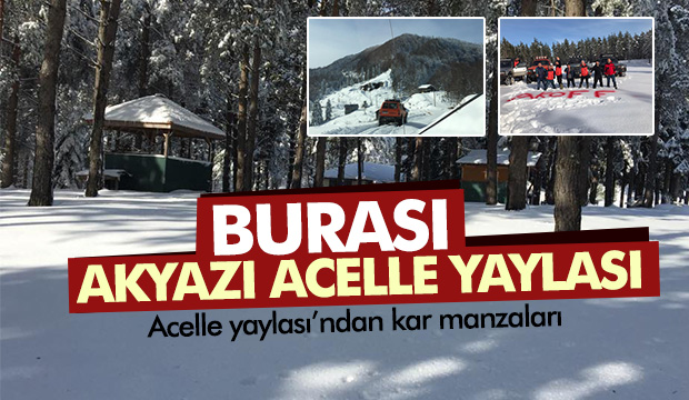 Acelle Yaylasından Kar Manzaraları
